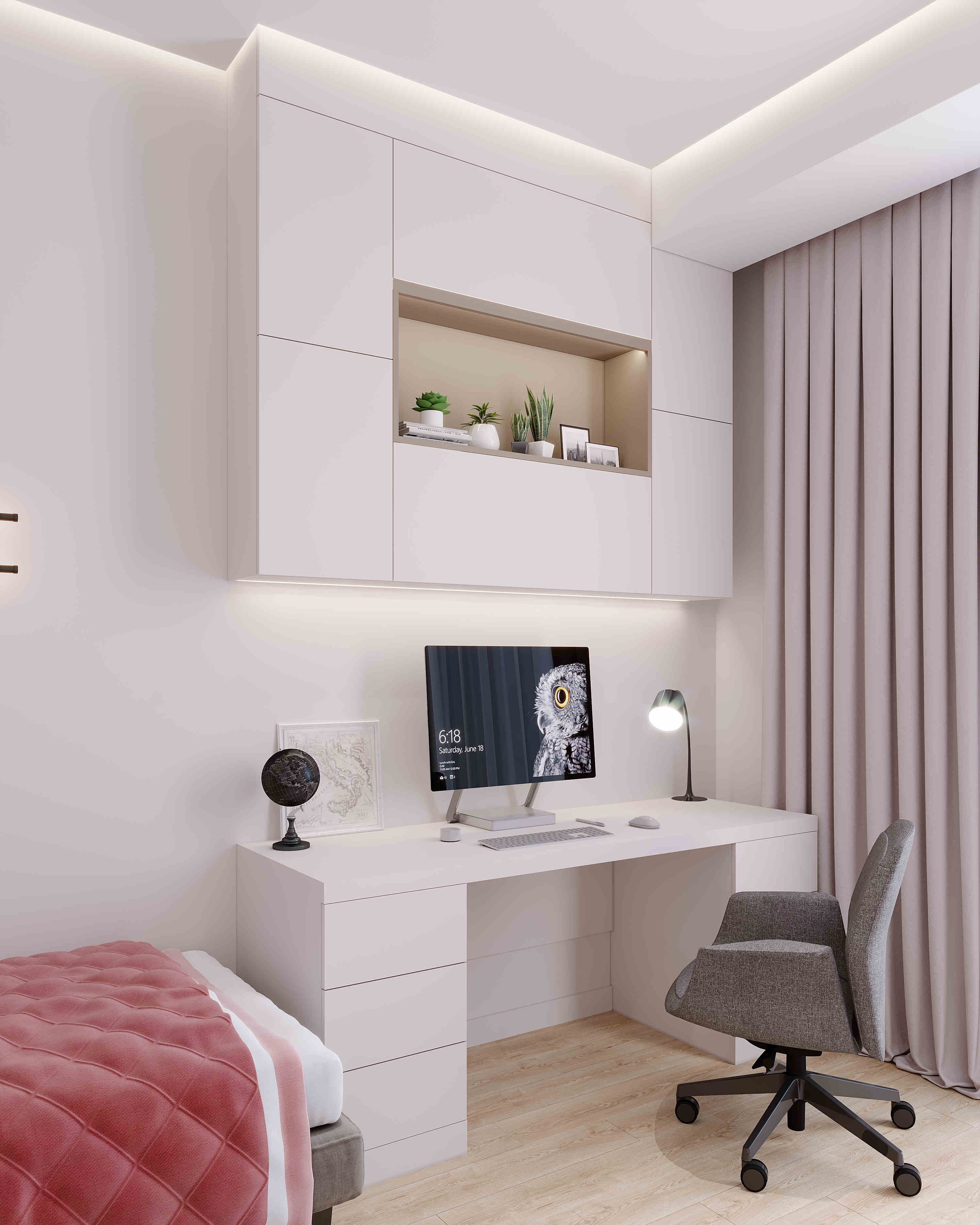 Bedroom (modern and minimalist)