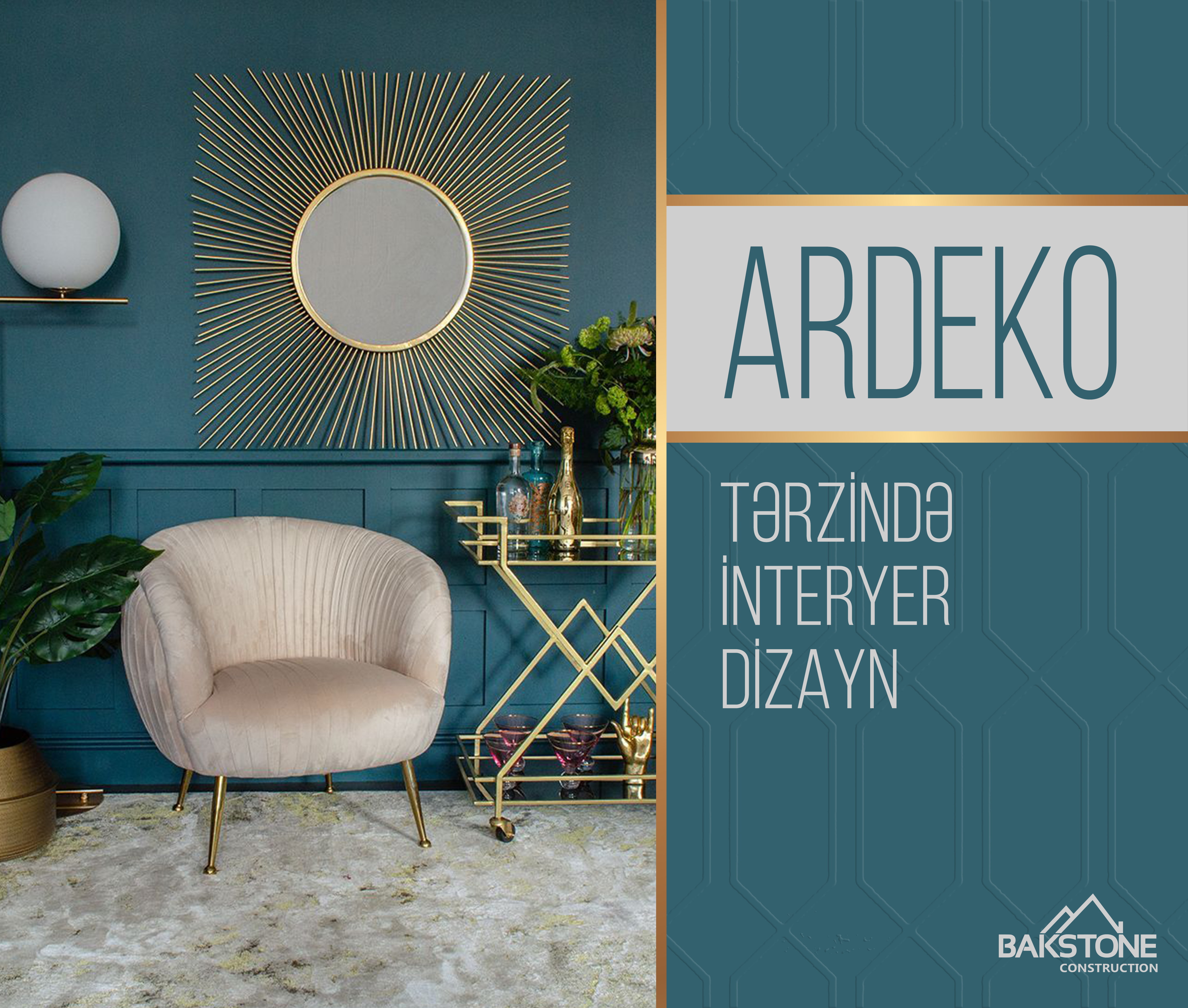 Interior design in Art Deco style